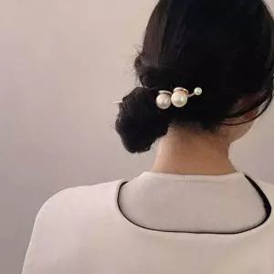 진주 2구 비녀 고급헤어핀 뒤꽂이 헤어비녀 비녀핀-WFFTSTW
