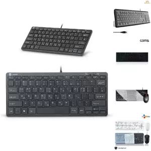 USB 미니 키보드/유선/무소음/삼성/인체공학/컴퓨터/텐키리스/자판기/게임/게임용/LED/사무용/자판/사무실