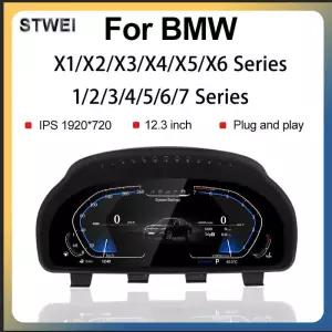 STWEI 2024 신형 LCD 디지털 계기판 클러스터 속도계 BMW 2/3/4/5/6/7 시리즈 X/X2/X3/X4/X5/X6