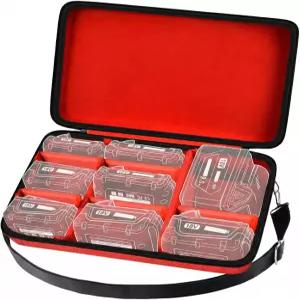 밀워키 M12/M18 배터리 및 충전기용 Comecase 초대형 하드 캐리어 케이스 18V 20V