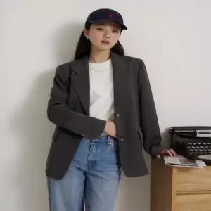 빈폴 레이디스 폴리 세미 오버핏 재킷 애쉬 BF6211C114 C 5996470