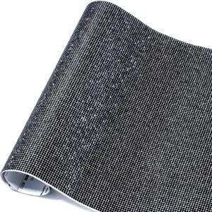 블랙 라인스톤 시트 셀프 94x79 인치 글리터 스티커 보석 자동차 공예 DIY 장식용 크리스탈 다이아몬드