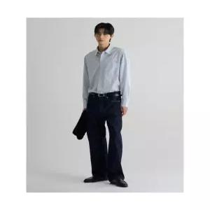 에잇세컨즈 워시드 포플린 릴렉스핏 셔츠 스카이 블루 456364MMEQ