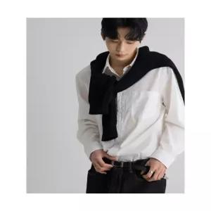 에잇세컨즈 워시드 포플린 릴렉스핏 셔츠 화이트 456364MME1