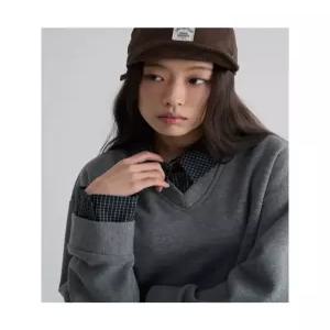 에잇세컨즈 져지 믹스 셔츠 애쉬 356164CM34