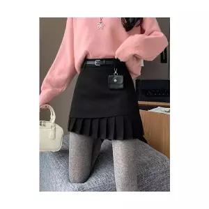 마이진 여성 정장 스커트 모직 빈티지 플리츠 랩 슬림핏 ADOR1