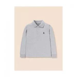 빈폴 키즈 피케 칼라 긴팔 티셔츠 그레이 BI5841UE33 531843