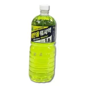 청개구리 에탄올 워셔액 1.8l 자동차 앞유리 세정제 차량용 크리너 와이퍼 세차 용품 워셔액1.8l 앞유리세척 차량용워셔액