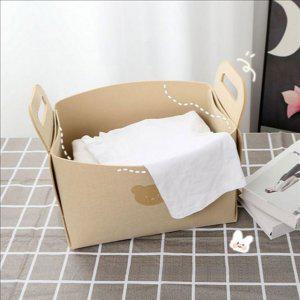 생활용 대형 정리함 바구니 사각 수납함 아이 방 잡화 캐릭터