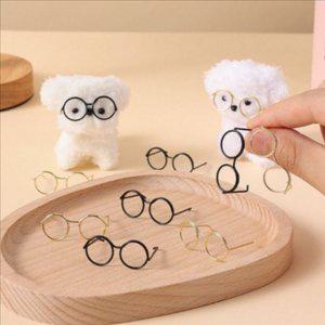 장식 미니 안경 부자재 diy 인형 눈 코 세트 장식