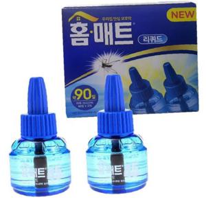 홈매트 리퀴드 데일리 액체 훈증기용 모기향 리필 45일 2병