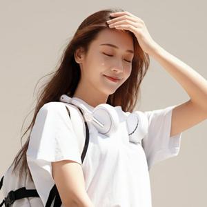 휴대용 무선 선풍기 목걸이형 냉풍기 저소음 목풍기