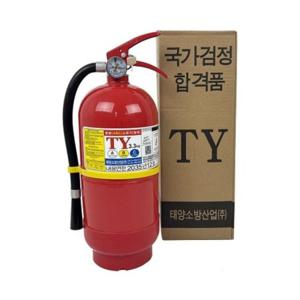 ABC 분말소화기 3.3kg 점검표+스티커 중국산 축압식 수동식 점검표스티커 (1개입)