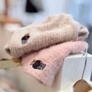 강아지 테디베어 초지속 니트 반팔티 핑크 3XL 1P 티셔츠
