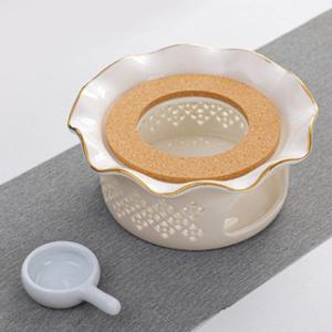 힐링피아 도자기 티워머 화이트 다도 차워머