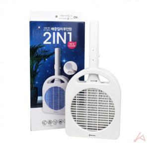 충전식 전기모기채 LED 전자파리채 트랩 램프
