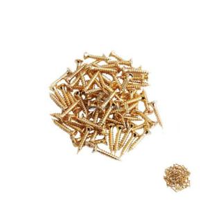스크류볼트 작은나사 합판못 스크류피스 철판피스 3mm 금색 피스 나사못 18mm 2000개입