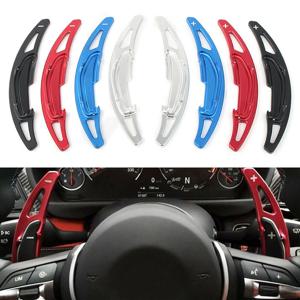 BMW M2 F87 M3 F80 M4 F82 M6 F06 F12 2016 2017 스티어링 휠 기어 시프터 패들 확장 알루미늄 합금 커버 트림 2PCS