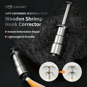 CHILENT 1pc 스테인레스 스틸 오징어 후크 교정기는 변형된 낚시 후크를 복원할 수 있습니다. 휴대용 및 경량 낚시 도구 액세서리