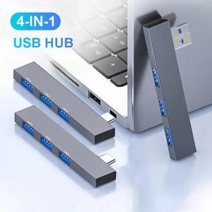 USB C 허브 3.0 타입 C 3.1 4포트 다기능 USB 스플리터 OTG 어댑터 다양한 컴퓨터 장치와 호환