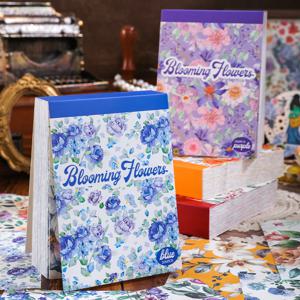 200매 빈티지 스크랩북 용지, DIY 노트 저널링, 선물 포장, 스크랩북킹 용품을 위한 무점착 장식 용지