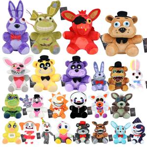 새로운 파이브 나이트 앳 프레디즈(FNAF) 귀여운 봉제 인형 게임 인형 18CM 보니 베어 폭시 만화 캐릭터 봉제 인형 프레디 장난감 어린이 선물용