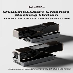 AG01 AG02 EGPU 도크(OCulink/USB4 포트 포함), 내장 800W 전원 공급 장치, TGX 핫스왑 지원, PCIe 4.0 x4