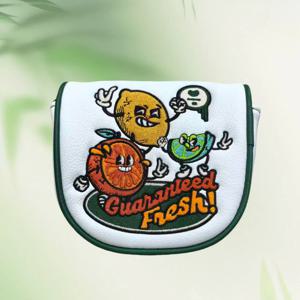Df3 골프 클럽 커버 만화 디자인 퍼터 헤드 커버 Pu 소재 자수 장인정신 자석 잠금 고급 클럽 커버