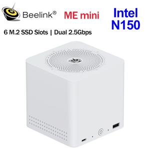 2025 Beelink ME 미니 인텔 트윈 레이크 N150 LPDDR5 4800MHz 16GB RAM 1T SSD WiFi6 4K 듀얼 랜 홈 네트워크 스토리지 NAS 미니 호스트