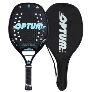 OPTUM BATTLE 12K 탄소 섬유 거친 표면 비치 테니스 라켓(커버 백 포함)
