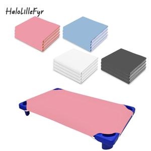 유아 보육 간이 침대 시트, 통기성 단색 유아용 침대 시트, 유치원 낮잠시간 간이 침대 시트, 어린이 침구, 여아, 1PC