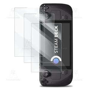Steam Deck/Steam Deck Oled 강화 유리 화면 보호기 2.5D 곡선 가장자리 9H 경도 파손 방지 긁힘 방지 HD 기포 없음