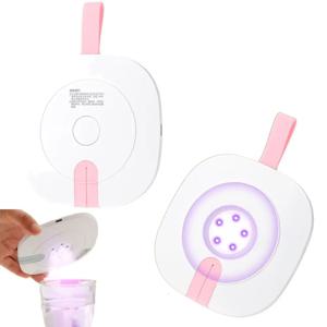 2가지 모드 LED UV 살균기 박스 휴대용 손잡이 포함 물컵 살균기 다기능 내열성 UV 살균 커버