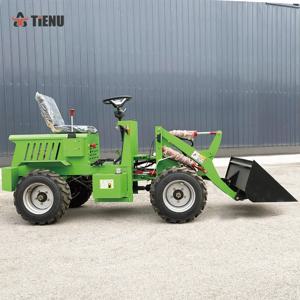 소형 휠 로더 EPA 엔진 탑재 700kg 750kg 미니 디젤 농업용 4륜 구동 로더 버킷 포함