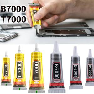 1PCS 15/50/110ML T7000 접착제 DYM 전화 수리 B7000 액체 접착제 정밀 애플리케이터 팁이있는 다목적 슈퍼 접착제