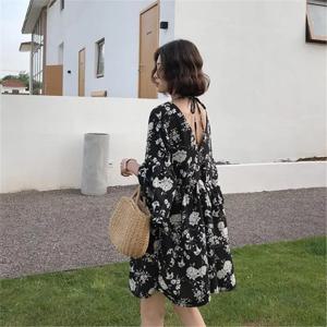발리 비치 휴가 드레스 슈퍼 페어리 백리스 미디 길이 루즈핏 코튼 시티워크 여름 플러스 사이즈 여성 드레스