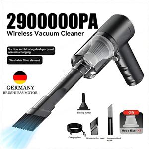 2900000 PA 차량용 진공청소기 USB 충전 강력한 4 in 1 청소기 무선 송풍 흡입 휴대용 진공청소기 2026