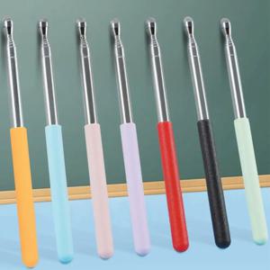 고품질 스테인레스 스틸 터치 스크린 펜 68MM 텔레스코픽 막대 교육 포인터 독서 스틱 교육 도구