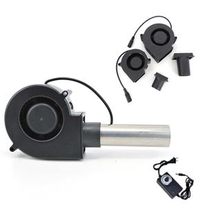 DC 12V 7530 9733 송풍기 팬 확장 입 바베큐 전력 가변 속도 공기 송풍기 바베큐 피크닉 그릴 목재 스토브 요리 P1