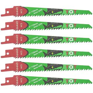5-10-20개입 S644D 리시프톱날 세트 (목재용), 150mm 6Tpi 철거용 날 (목재, 가지치기 및 PVC 파이프의 빠른 절단용)
