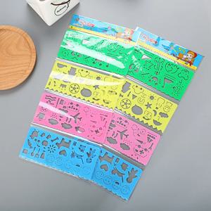 4 Pcs 창의적인 어린이 다기능 지혜 및 가변 규칙 귀여운 학생 문구 그림 연습 그림 그리기