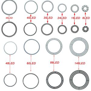 주소 지정 가능한 LED 픽셀 링, WS2812B, 8-241LED, WS2812, 5050 RGB LED 다이오드 링, 컬러 IC 내장 LED