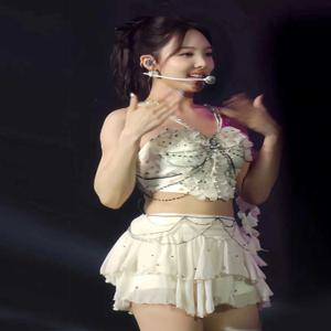 섹시 퍼포먼스 댄스 의상 바 고고 DJ 무대 의상 여성 그룹 트와이스 나연 바 공연 의상