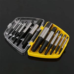 5/6Pcs 손상된 깨진 나사 제거제 추출기, 드릴 비트 강철 내구성이 쉬운 리무버 도구, 목재 및 기계 나사에 작동