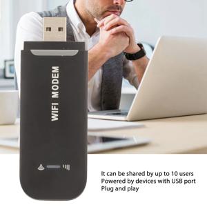 4G LTE 라우터 4G WiFi 라우터 블랙 최대 10명 사용 가능 안정적인 간편 연결 USB 플러그 앤 플레이 핫스팟 마이크로 SIM 카드 휴대폰 PC용