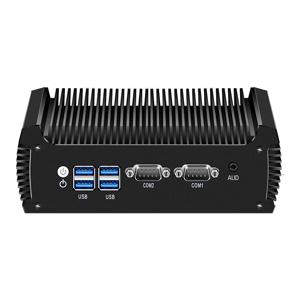 산업용 미니 PC 인텔 코어 i5-8250U i3-8130U 2x COM RS485 RS232 2x 기가비트 이더넷 지원 WiFi 4G LTE GPIO 윈도우 리눅스