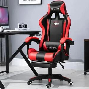 현대적인 전문가용 PC 컴퓨터 게이머 의자, 고급 가죽 사무실 의자, 인터넷 카페 레이싱 e스포츠 편안한 가구