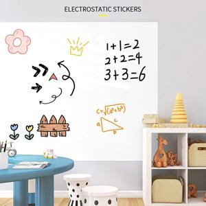 45x200CM 재사용 가능한 정전기 화이트보드는 손상 없이 벽에 부착되며, 쉽게 붙이고 제거할 수 있는 드라이 이레이저 화이트보드