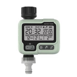 HCT-322 자동 물 타이머 정원 디지털 관개 기계, 지능형 스프링클러, 물 및 시간 절약 야외 사용