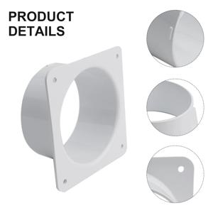1pc 에어 벤트 덕트 플랜지 커넥터 환기 파이프 용 100/150/200/250/300MM ABS 벽 플랜지 커넥터 공기 덕트 연결 A